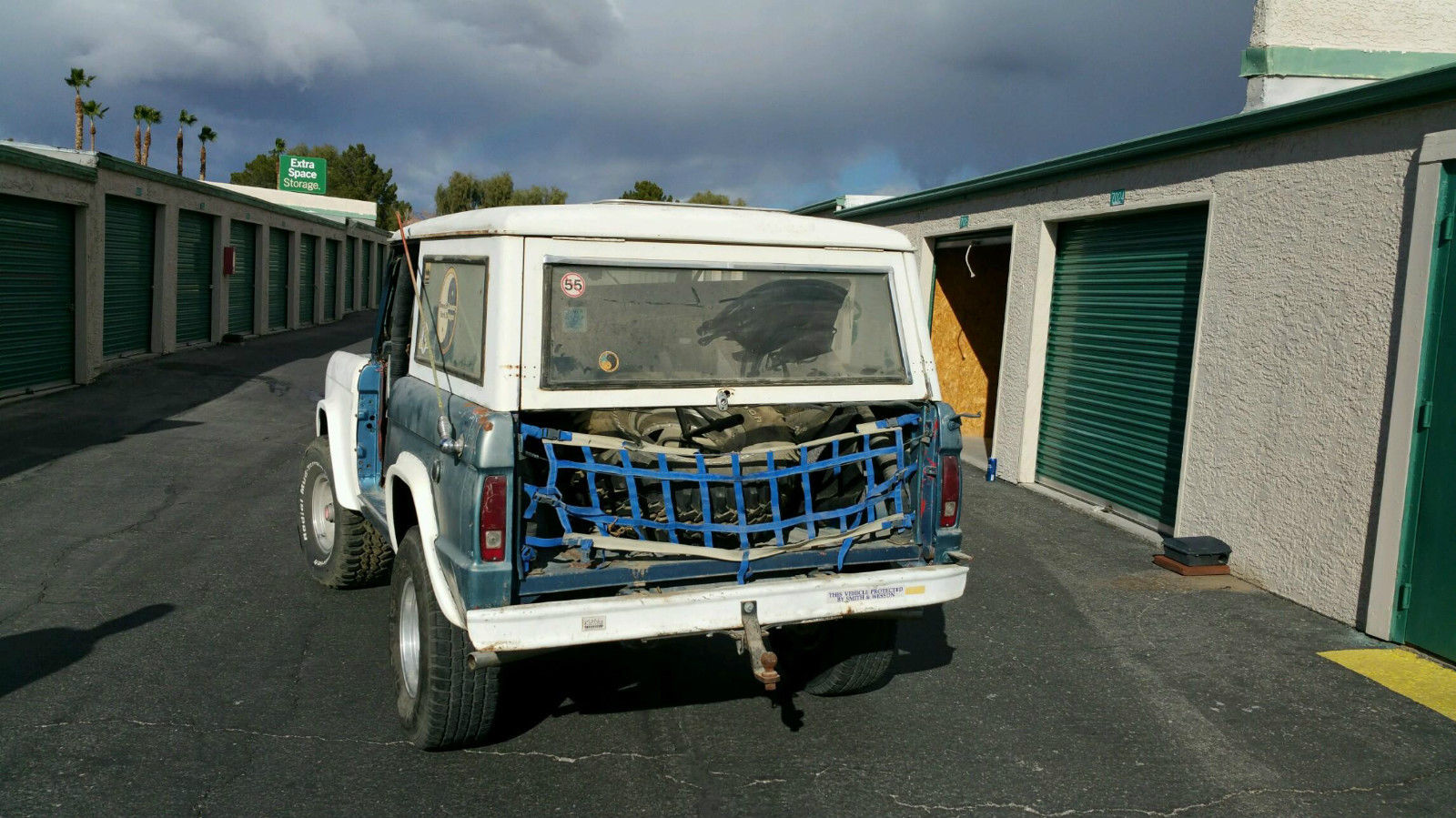 1968 Blue and White Ford Bronco