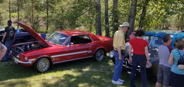 1968 Red Ford Mustang