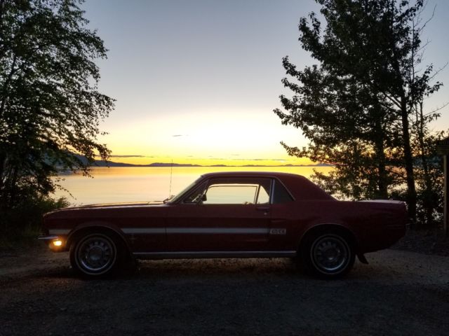 1968 Red Ford Mustang