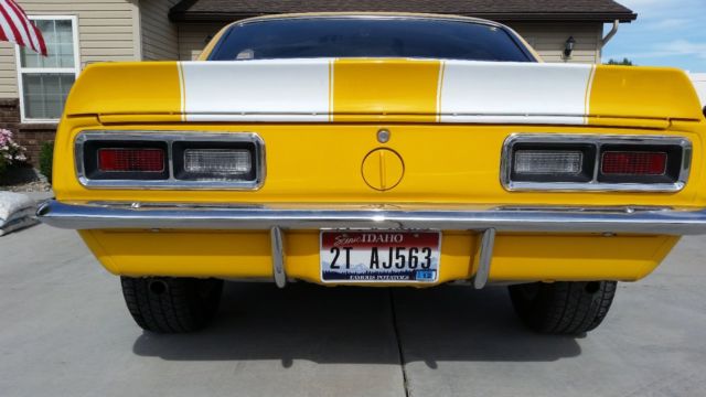 1968 Yellow Chevrolet Camaro Coupe