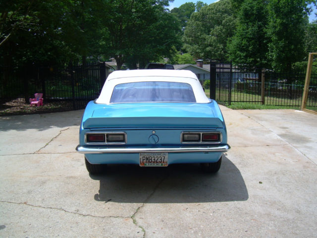 1968 Lemans Blue code 71 Chevrolet Camaro Convertible