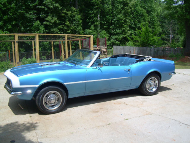 1968 Lemans Blue code 71 Chevrolet Camaro Convertible