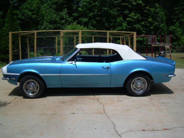 1968 Lemans Blue code 71 Chevrolet Camaro Convertible