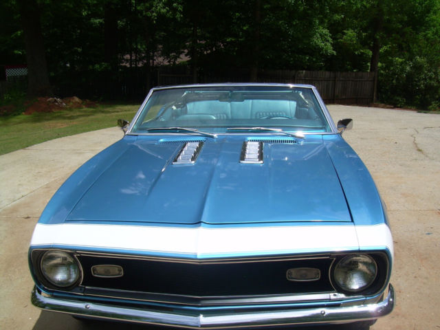 1968 Lemans Blue code 71 Chevrolet Camaro Convertible