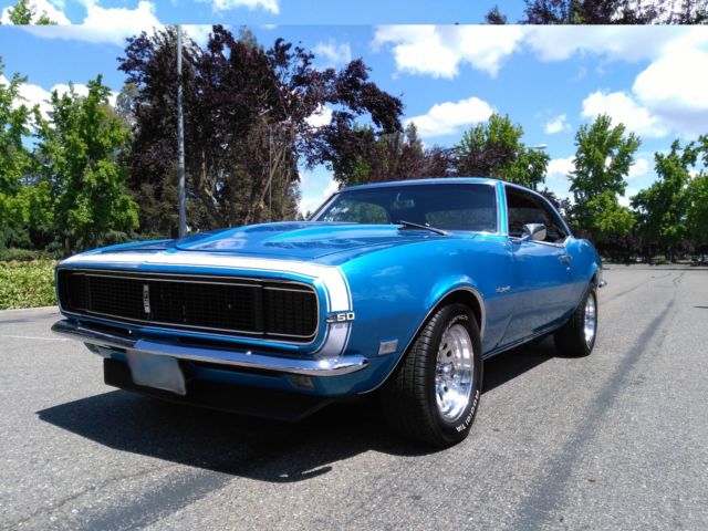 1968 Blue Chevrolet Camaro Coupe