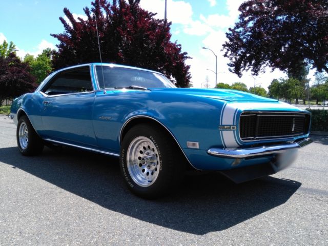 1968 Blue Chevrolet Camaro Coupe