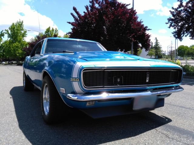 1968 Blue Chevrolet Camaro Coupe