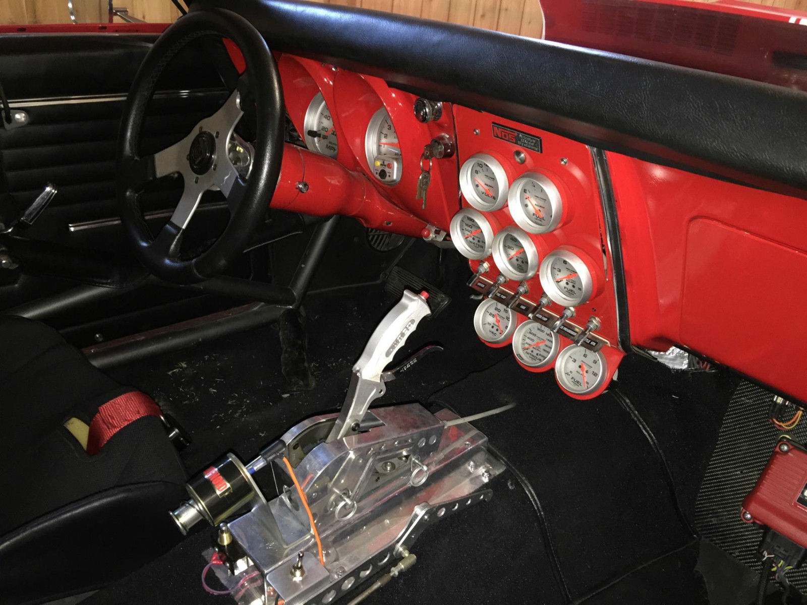 1968 Red and White Chevrolet Camaro Basic Coupe 2 Door