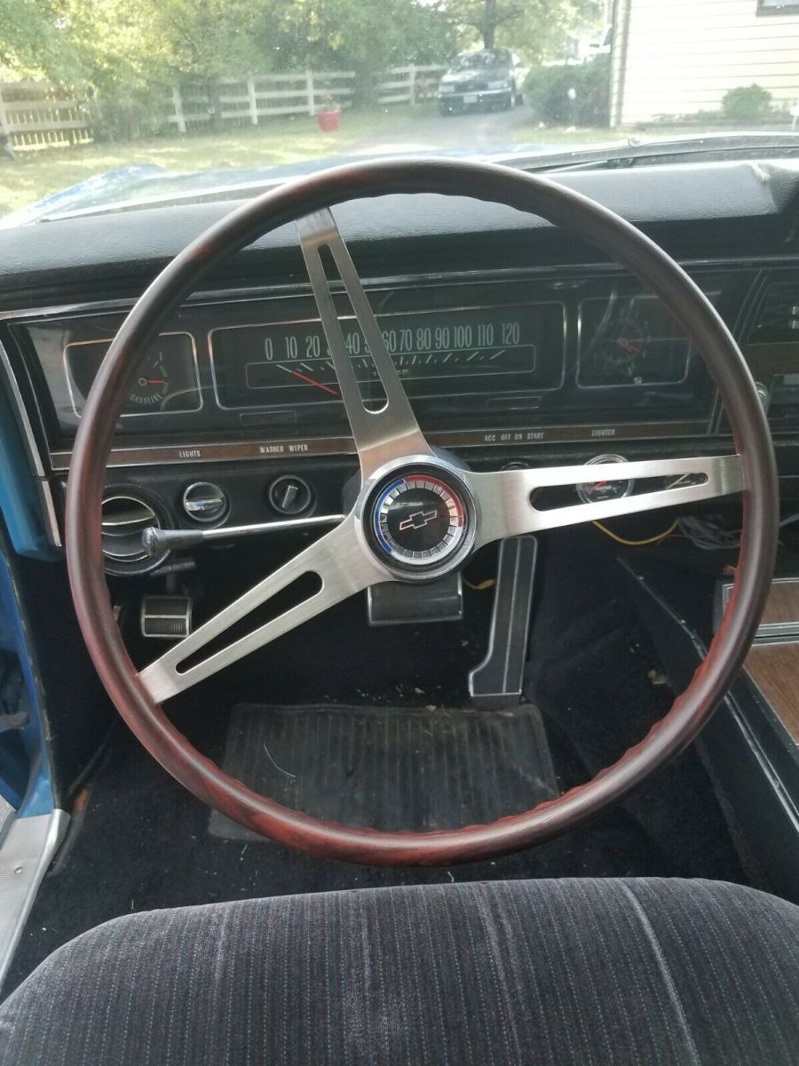 1968 Blue Chevrolet Caprice Coupe