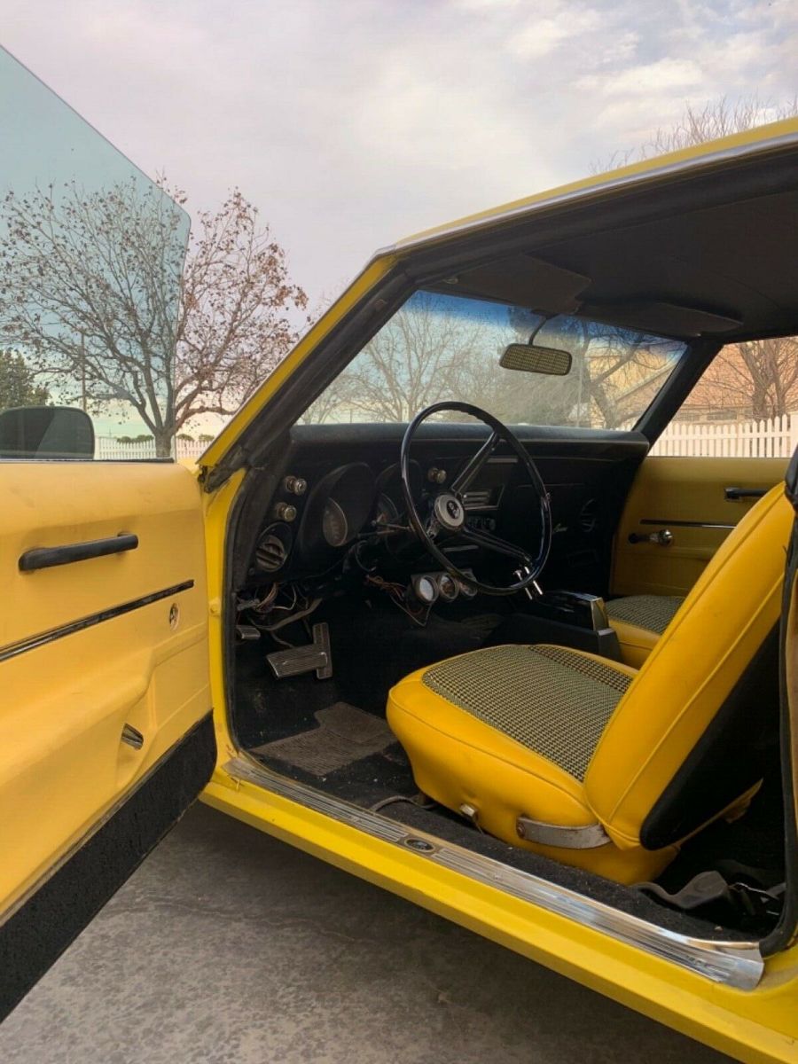 1968 Yellow Chevrolet Camaro Coupe