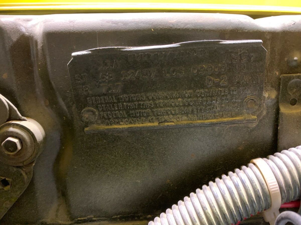 1968 Yellow Chevrolet Camaro Coupe