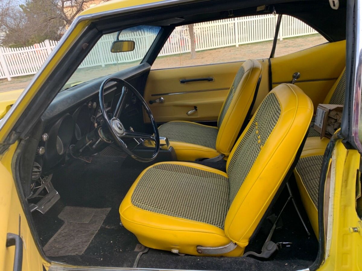 1968 Yellow Chevrolet Camaro Coupe