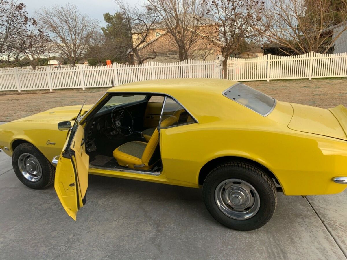 1968 Yellow Chevrolet Camaro Coupe