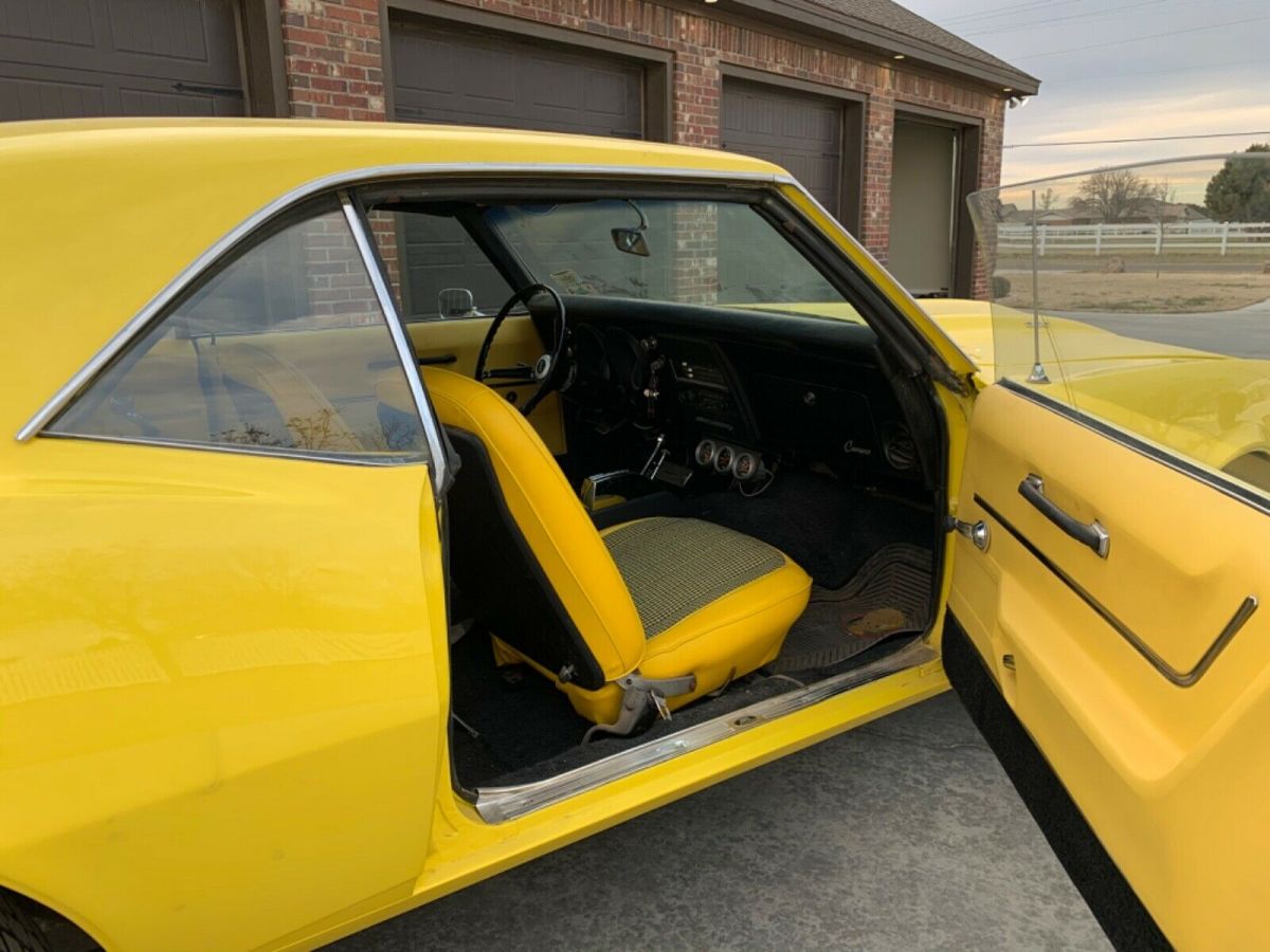 1968 Yellow Chevrolet Camaro Coupe