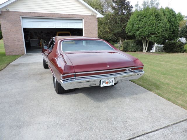 1968 Burgundy Chevrolet Chevelle Coupe