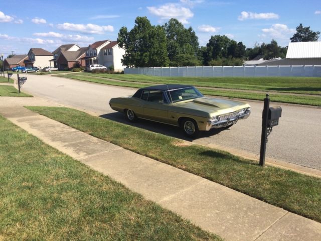 1968 Gold Chevrolet Impala Coupe