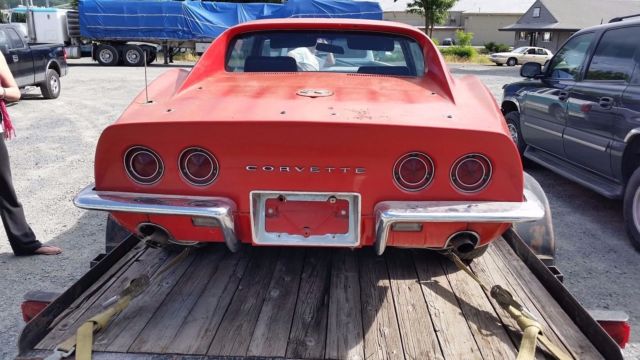 1968 red Chevrolet Corvette Coupe