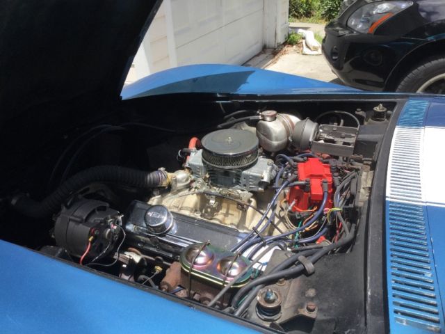 1968 Blue Chevrolet Corvette Convertible