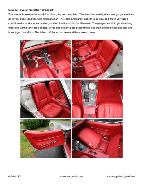 1968 Silver Chevrolet Corvette Convertible