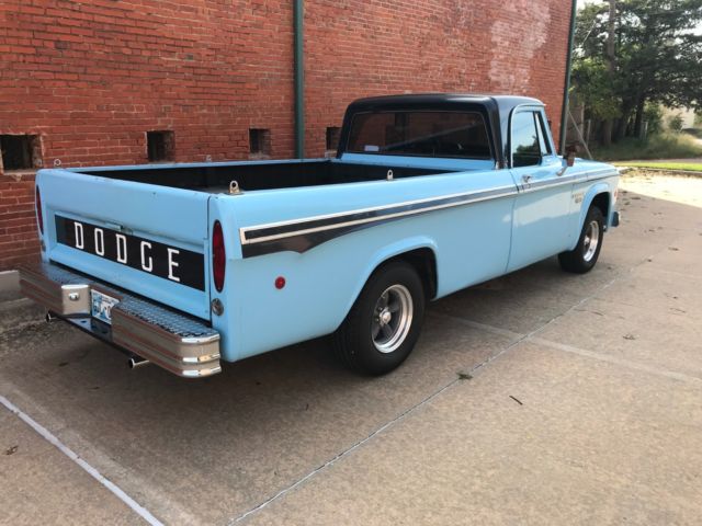 1968 Blue Dodge Other Pickups CUSTOM CAB LONG BED