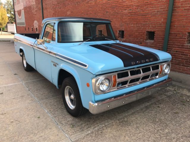 1968 Blue Dodge Other Pickups CUSTOM CAB LONG BED