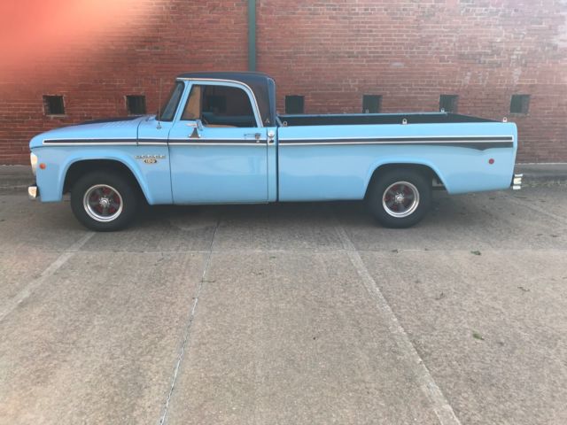 1968 Blue Dodge Other Pickups CUSTOM CAB LONG BED