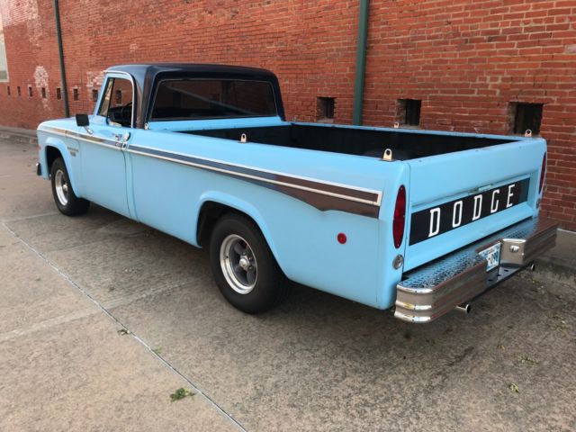 1968 Blue Dodge Other Pickups CUSTOM CAB LONG BED