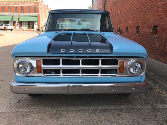 1968 Blue Dodge Other Pickups CUSTOM CAB LONG BED