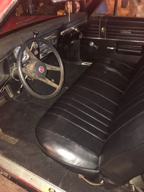 1968 Red Chevrolet El Camino Crew Cab Pickup