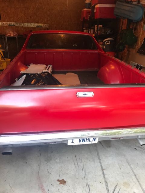 1968 Red Chevrolet El Camino Crew Cab Pickup