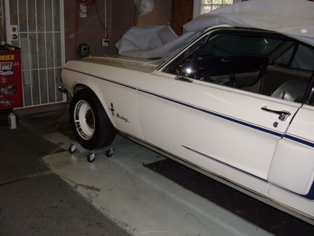 1968 White Ford Mustang Coupe