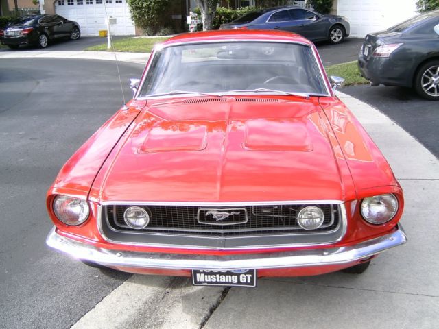 1968 Red Ford Mustang Coupe
