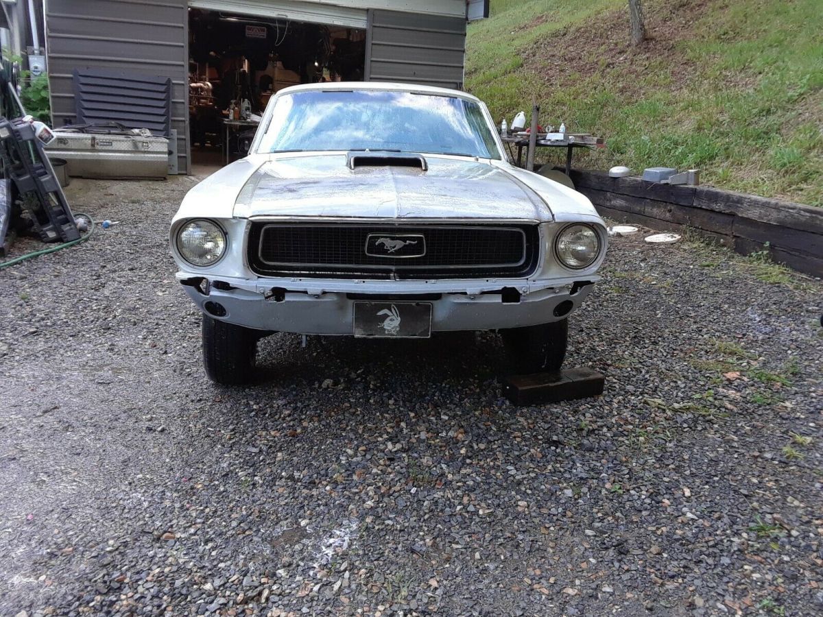 1968 Presidential Blue originally (gray primer now) Ford Mustang Fastback