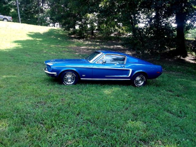 1968 Acapulco Blue Ford Mustang Fastback