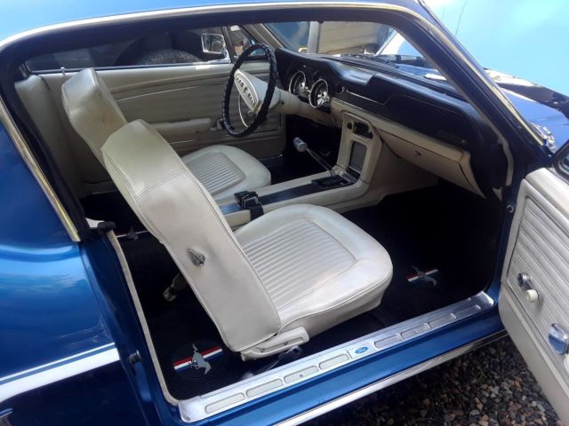 1968 Acapulco Blue Ford Mustang Fastback