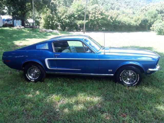 1968 Acapulco Blue Ford Mustang Fastback