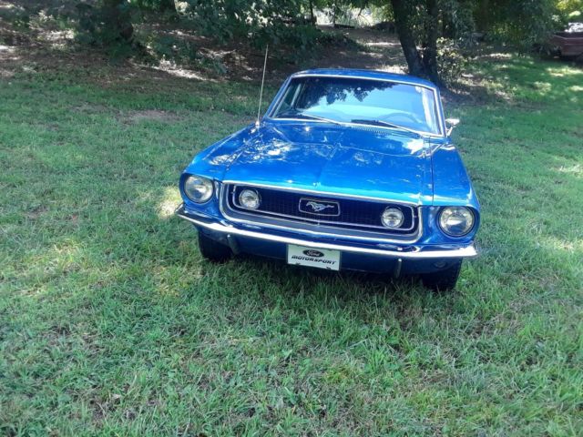 1968 Acapulco Blue Ford Mustang Fastback