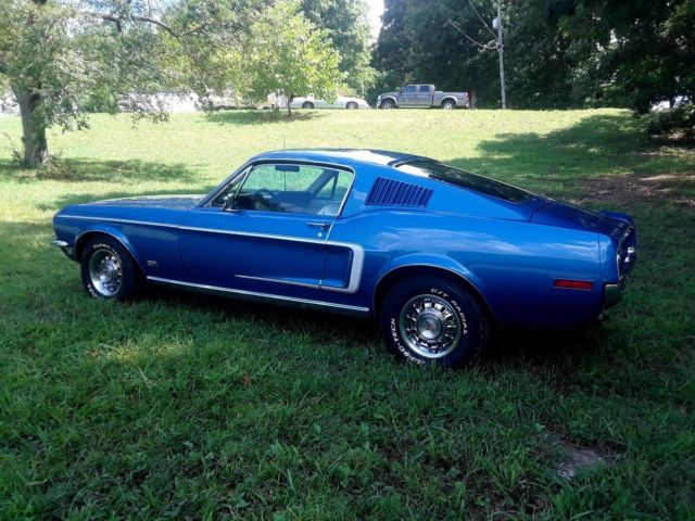 1968 Acapulco Blue Ford Mustang Fastback