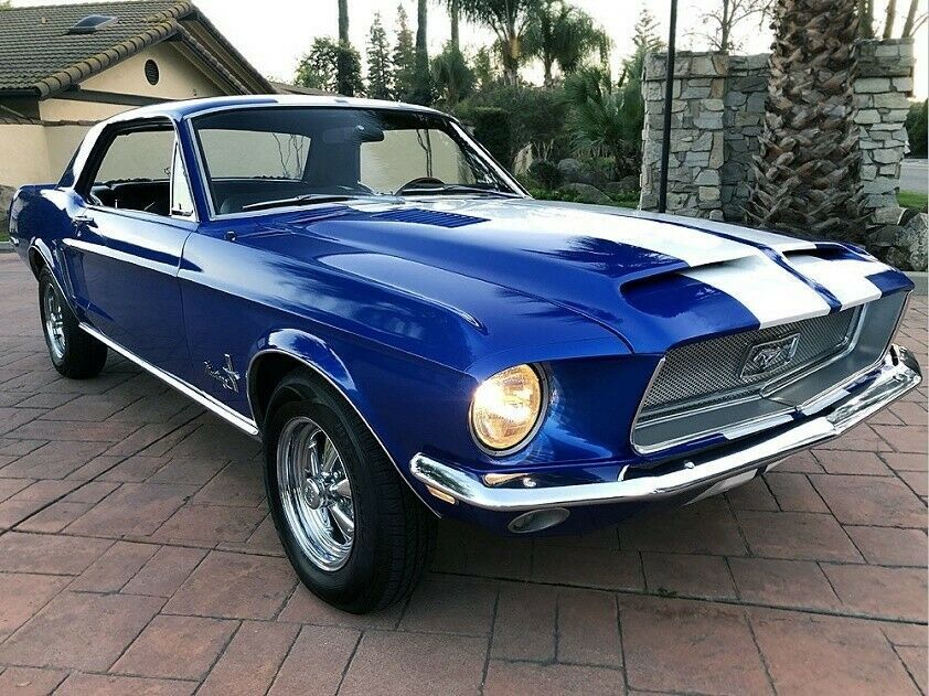 1968 Blue Ford Mustang Coupe