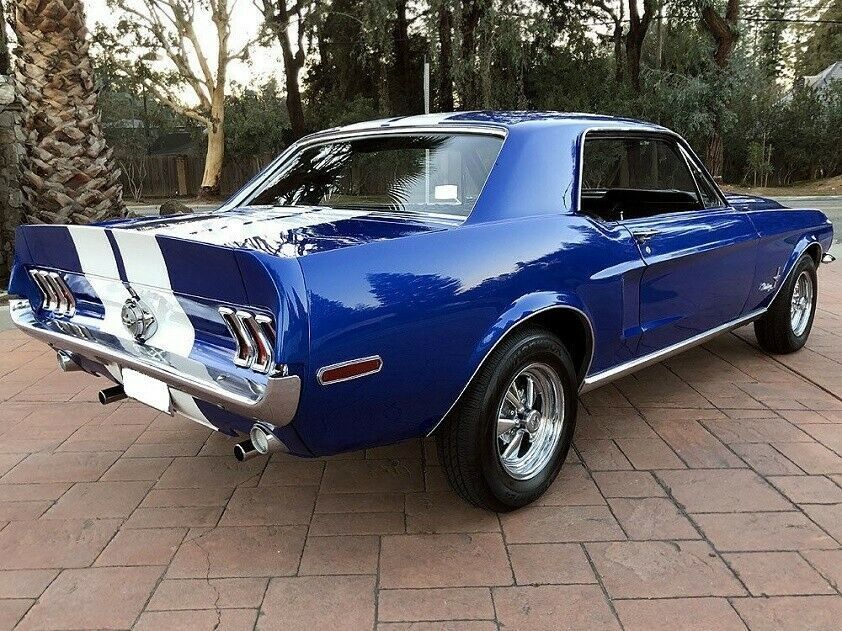 1968 Blue Ford Mustang Coupe