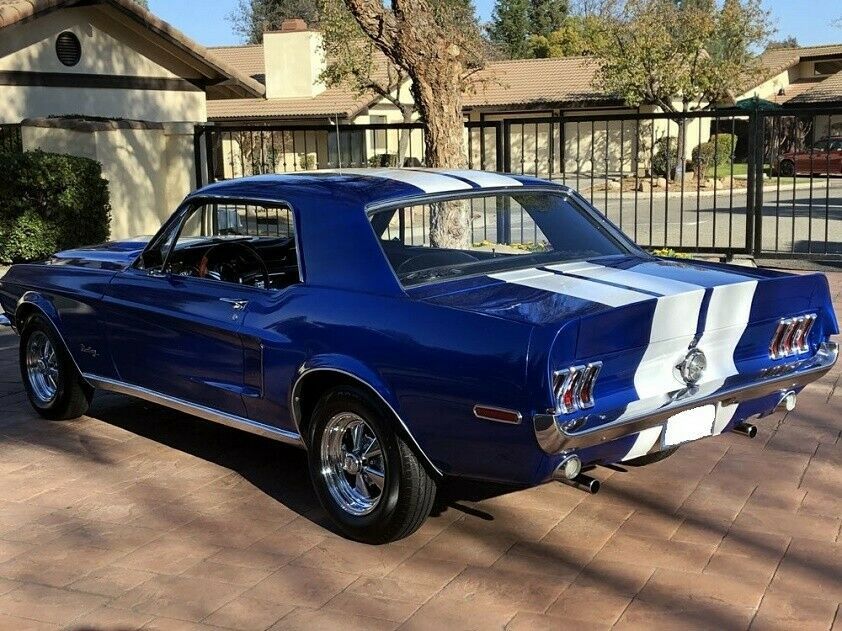 1968 Blue Ford Mustang Coupe