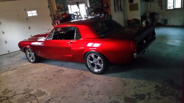1968 Burgundy Ford Mustang