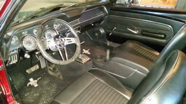 1968 Burgundy Ford Mustang