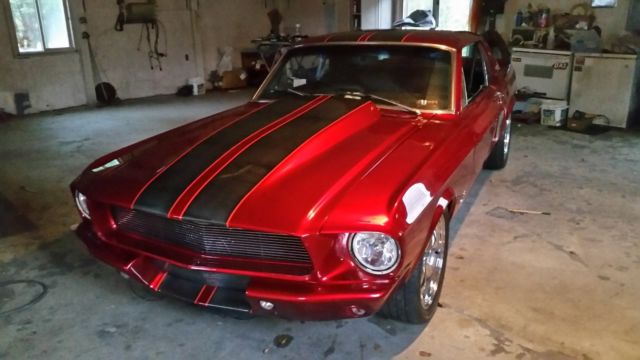 1968 Burgundy Ford Mustang