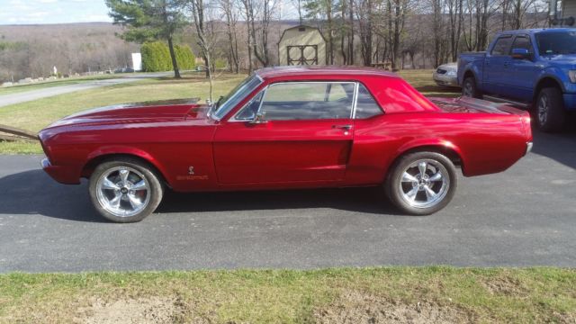 1968 Burgundy Ford Mustang