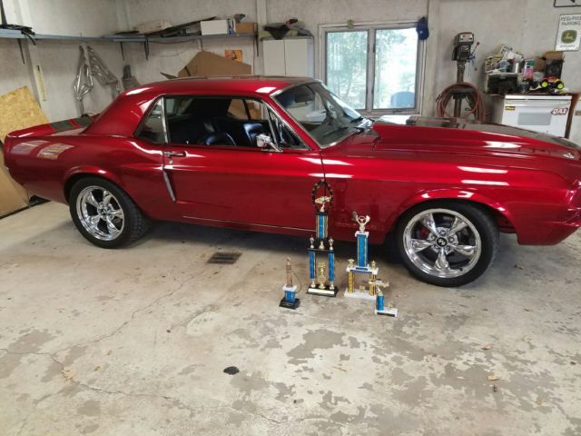 1968 Burgundy Ford Mustang