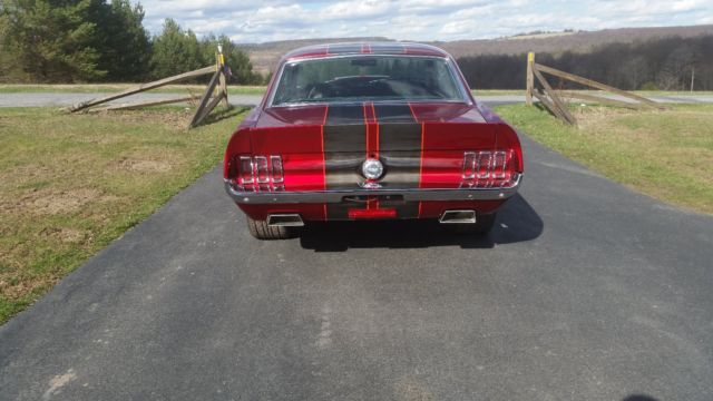 1968 Burgundy Ford Mustang