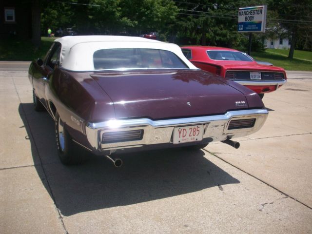 1968 Flambeau Burgundy - N Pontiac GTO Convertible