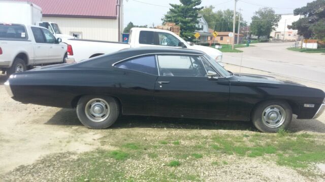 1968 Black Chevrolet Impala 2 door hard top