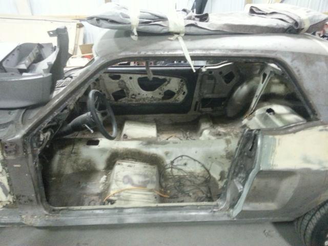 1968 Maroon Ford Mustang Coupe